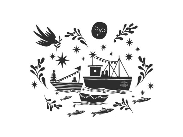 Padstow Christmas Print