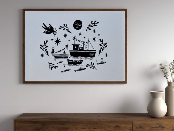 Padstow Christmas Print